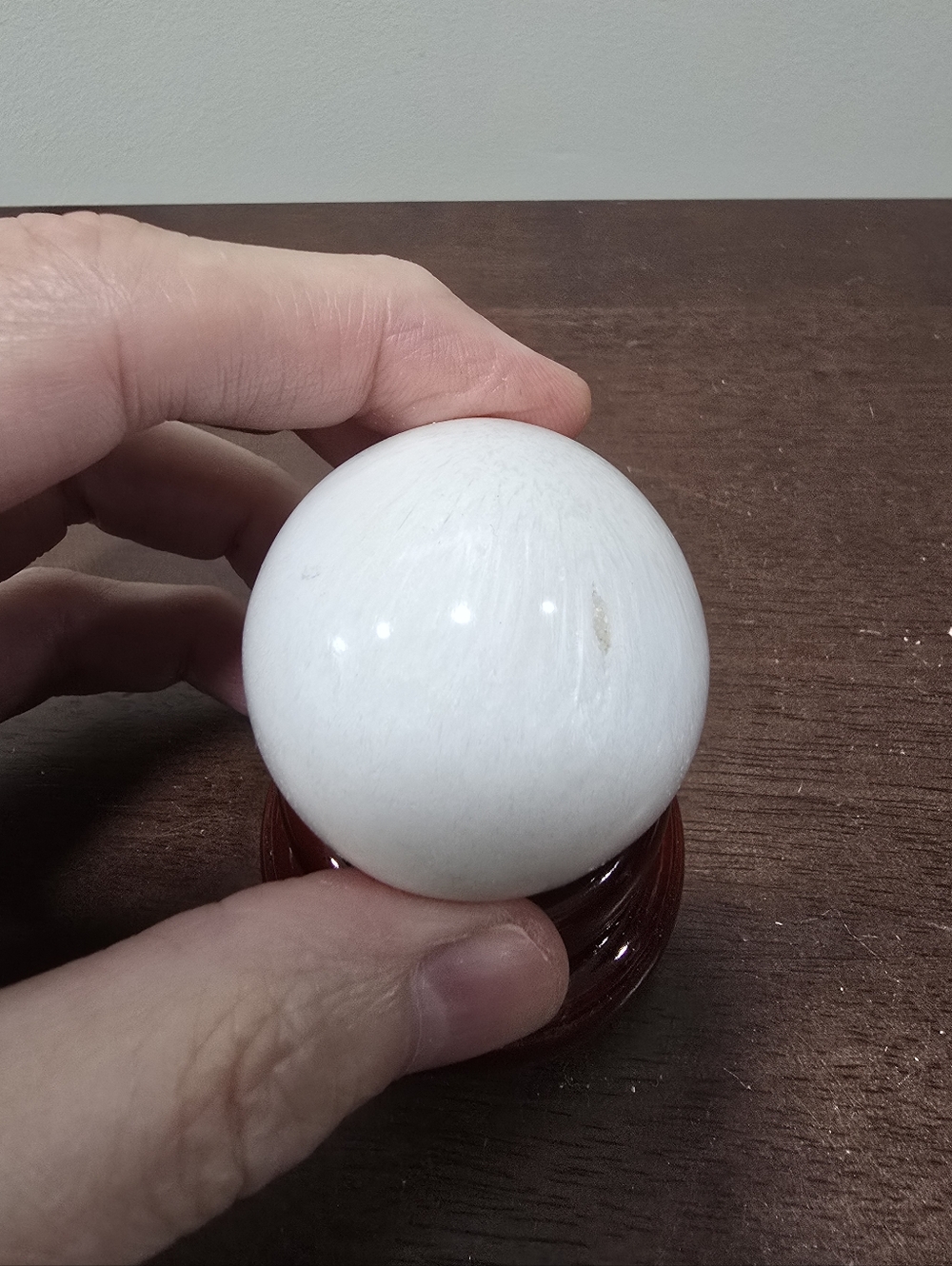 Scolecite Crystal Sphere 45 mm